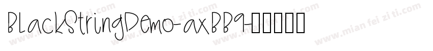 BlackStringDemo-axBB9字体转换