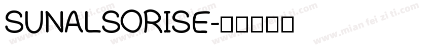 SUNALSORISE字体转换