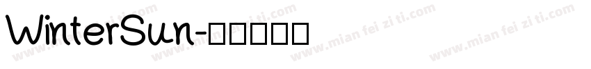 WinterSun字体转换