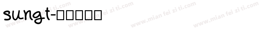 sungt字体转换