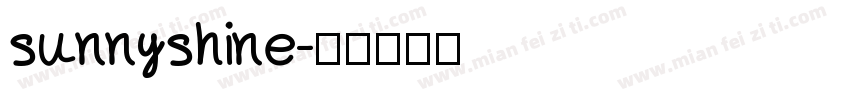 sunnyshine字体转换