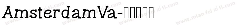 AmsterdamVa字体转换