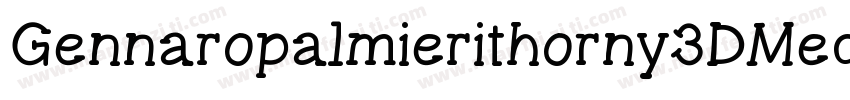 Gennaropalmierithorny3DMedium-86VA字体转换