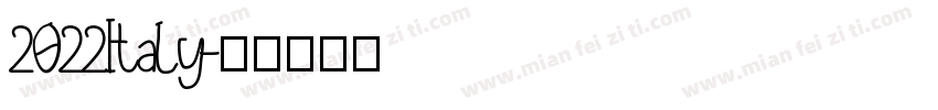 2022Italy字体转换