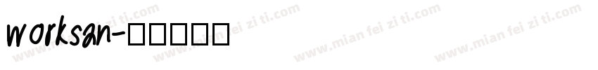 worksan字体转换