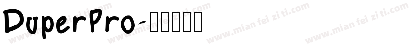 DuperPro字体转换