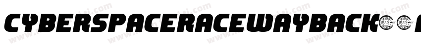 CyberspaceRacewayBack-9arj字体转换