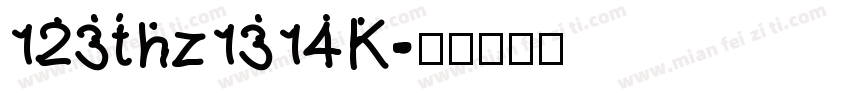 123thz1314K字体转换