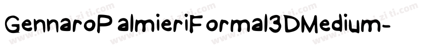 GennaroPalmieriFormal3DMedium-Y0xL字体转换