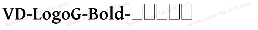 VD-LogoG-Bold字体转换
