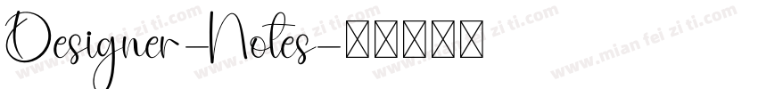 Designer-Notes字体转换