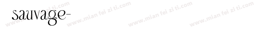 不野sauvage字体转换