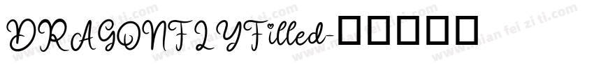 DRAGONFLYFilled字体转换