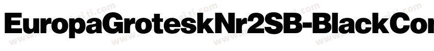 EuropaGroteskNr2SB-BlackCond字体转换
