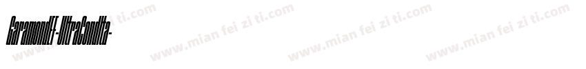 GaramondEF-UltraCondIta字体转换