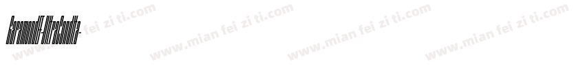 GaramondEF-UltraCondIta字体转换