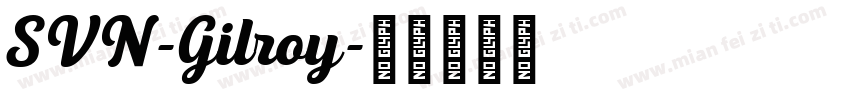 SVN-Gilroy字体转换