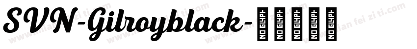 SVN-Gilroyblack字体转换