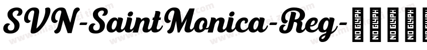 SVN-SaintMonica-Reg字体转换
