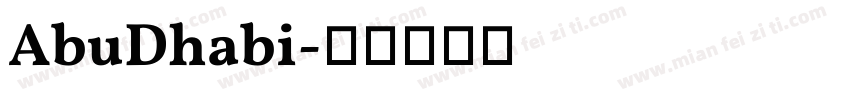 AbuDhabi字体转换