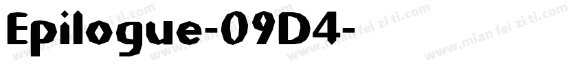 Epilogue-09D4字体转换