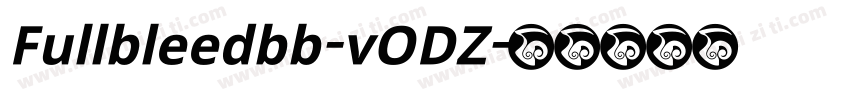 Fullbleedbb-vODZ字体转换