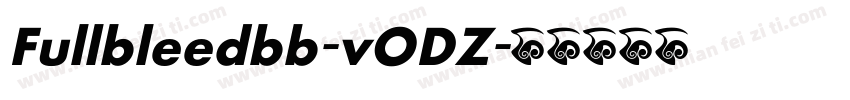Fullbleedbb-vODZ字体转换