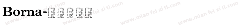 Borna字体转换