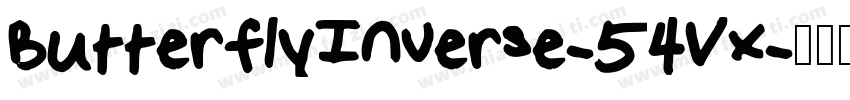 ButterflyInverse-54Vx字体转换