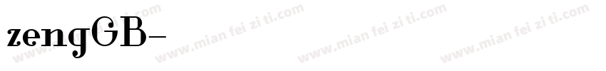 zengGB字体转换