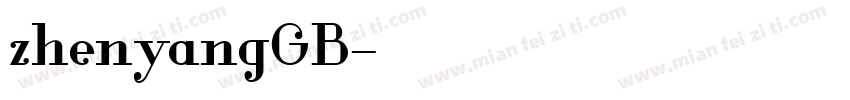 zhenyangGB字体转换