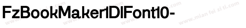 FzBookMaker1DlFont10字体转换