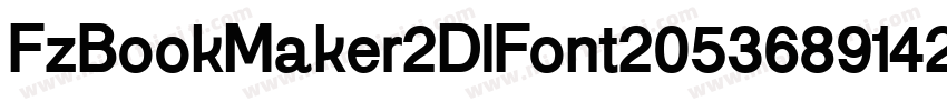 FzBookMaker2DlFont20536891420字体转换