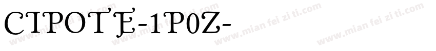 Cipote-1p0Z字体转换