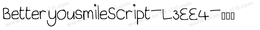BetteryousmileScript-L3EE4字体转换