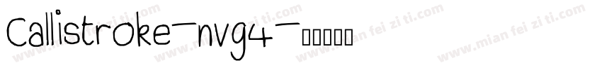 Callistroke-nvg4字体转换