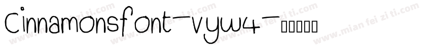 Cinnamonsfont-vyw4字体转换