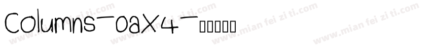 Columns-0aX4字体转换