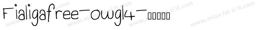 Fialigafree-owgl4字体转换