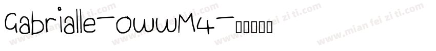 Gabrialle-owwM4字体转换