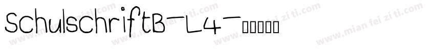 SchulschriftB-L4字体转换