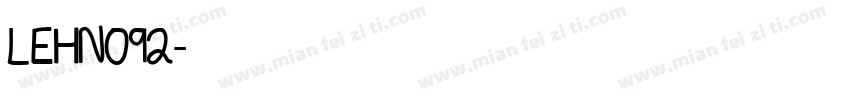 LEHN092字体转换