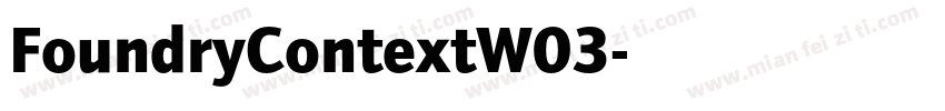 FoundryContextW03字体转换