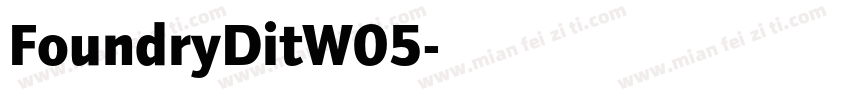 FoundryDitW05字体转换