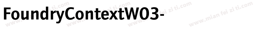FoundryContextW03字体转换
