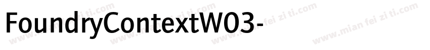 FoundryContextW03字体转换
