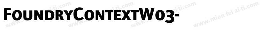 FoundryContextW03字体转换