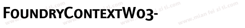 FoundryContextW03字体转换