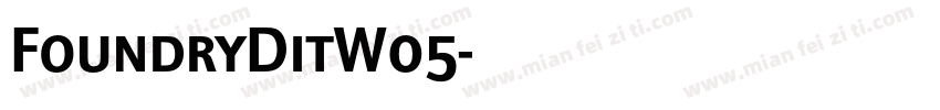 FoundryDitW05字体转换