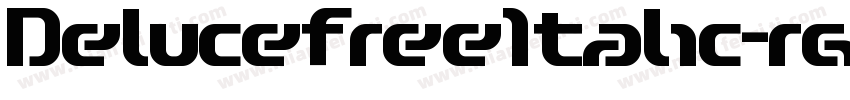 DelucefreeItalic-rgx99字体转换